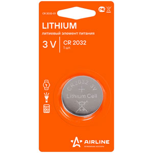   AIRLINE Lithium CR2032 3V    CR2032-01