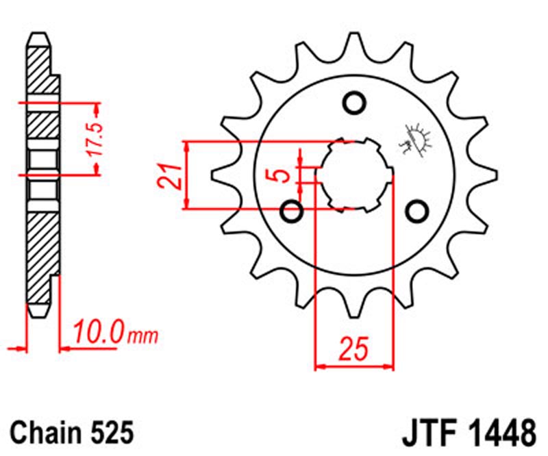 JT   JTF1448.15 Suzuki DR650 96-20, XF650 Freewind 97-02, DR800 94 JTF1448.15
