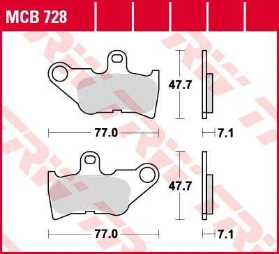    TRW MCB728 Yamaha Jog 50 Cool 00-02, Jog 50 ZR Evolution 01-02  MCB728